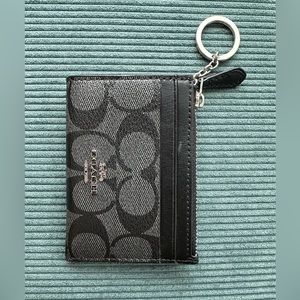 Coach Mini Skinny Id Case Signature Canvas